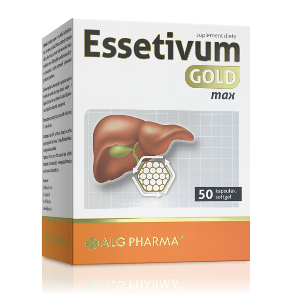 Essetivum Gold Max wsparcie wątroby i metabolizmu 50 kapsułek