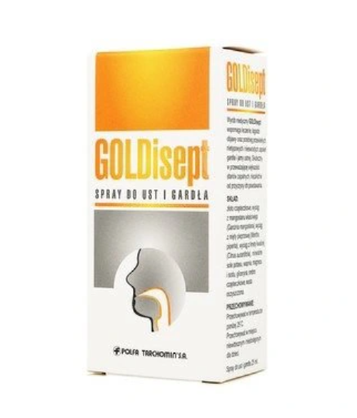 GOLDisept spray do ust i gardła 25 ml