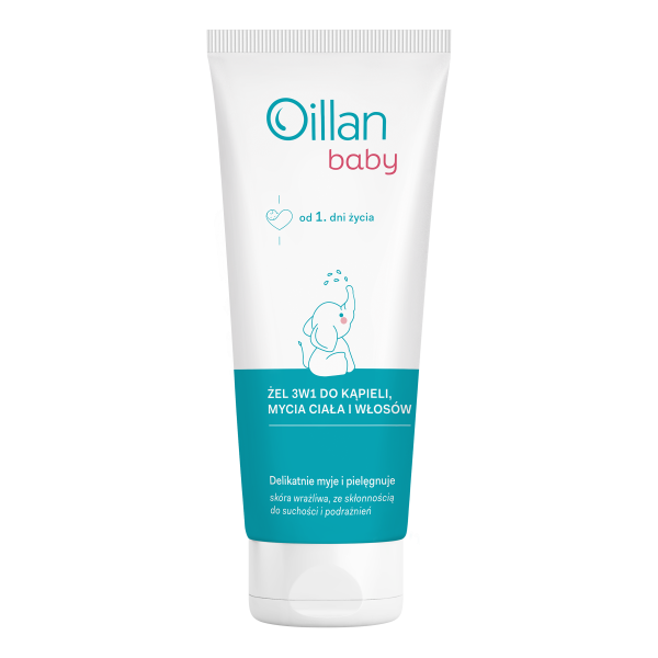Oillan Baby żel 3w1 do kąpieli, mycia ciała i włosów 100 ml