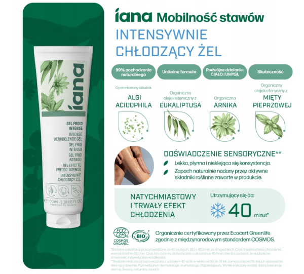 IANA Stawy Intensywnie chłodzący żel 100 ml