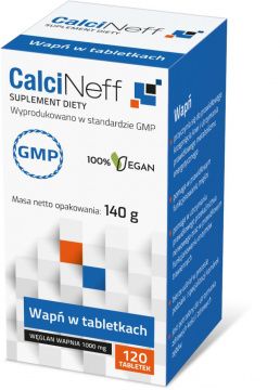 Calcineff 400 mg, wapń, Ca2+ 120 tabletek
