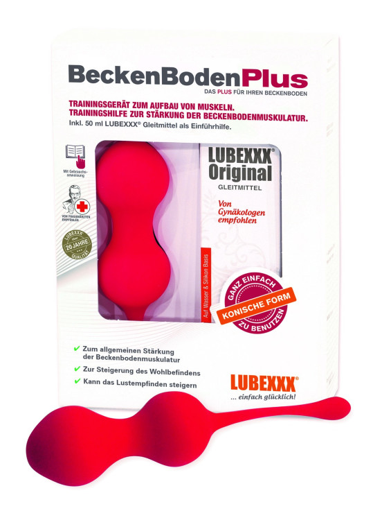 Lubexxx Beboplus Zestaw do ćwiczeń mięśni kegla (ciężarek + lubrykant)