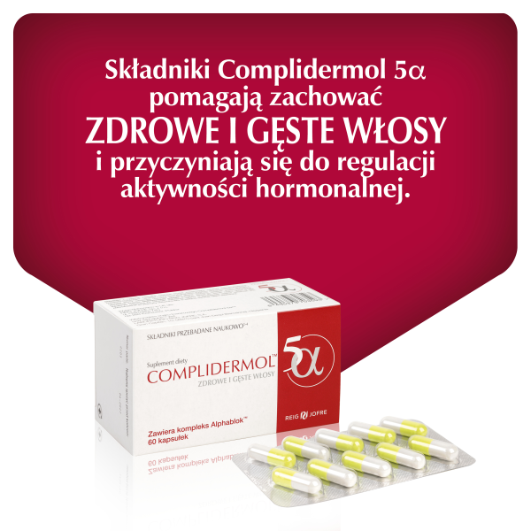 Complidermol 5 alfa, zdrowe i gęste włosy 60 kapsułek