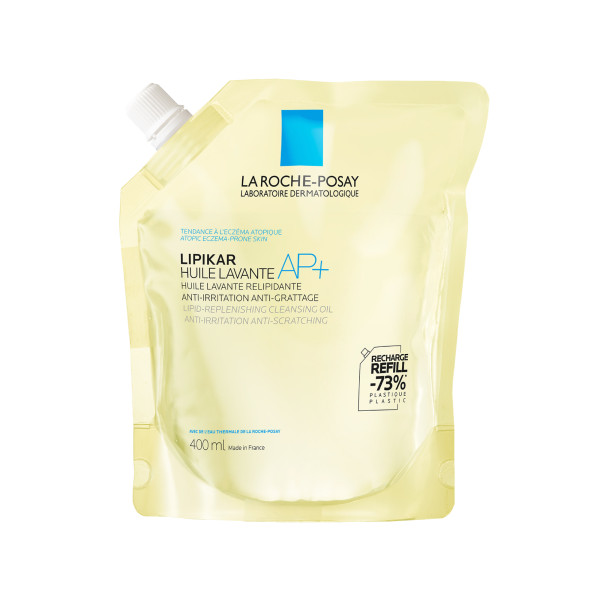 Roche Lipikar Oil AP+ REFILL Olejek myjący łagodzący swędzenia do skóry suchej 400 ml