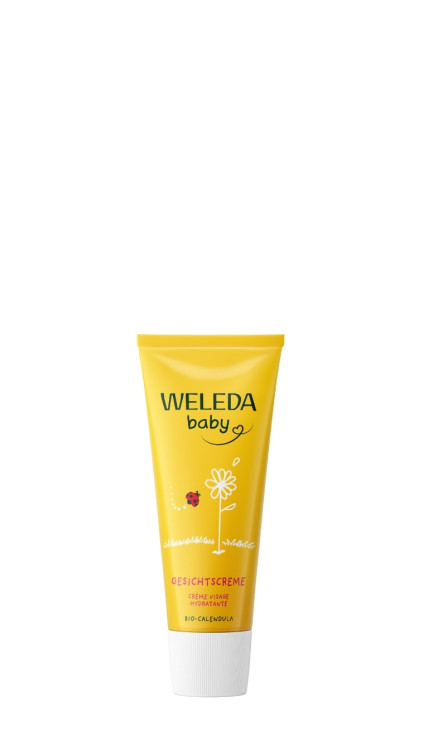 WELEDA Baby Calendula Krem do twarzy dla niemowląt z nagietkiem lekarskim 50ml