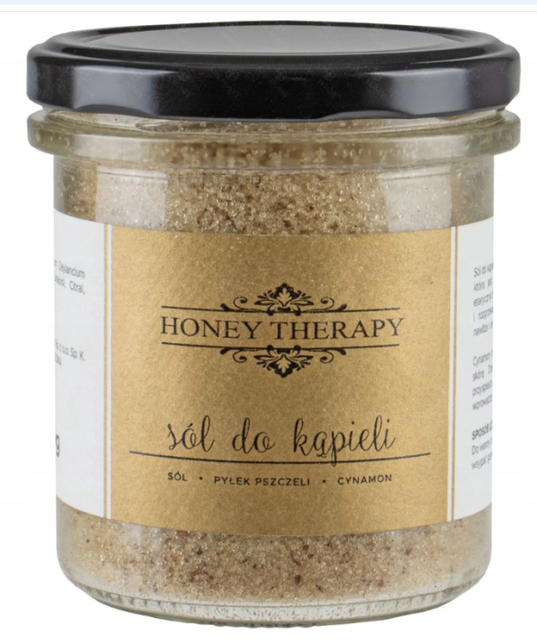 HONEY THERAPY Sól do kąpieli pyłek pszczeli i cynamon 350 g