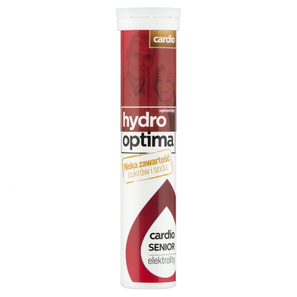 Hydrooptima Senior Cardio Elektrolity niska zawartość cukrów i sodu 20 tabl.