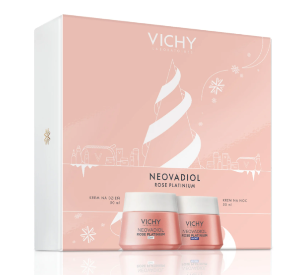 Vichy Neovadiol Rose Platinum Zestaw Xmass krem na dzień 50 ml+ krem na noc 50 ml