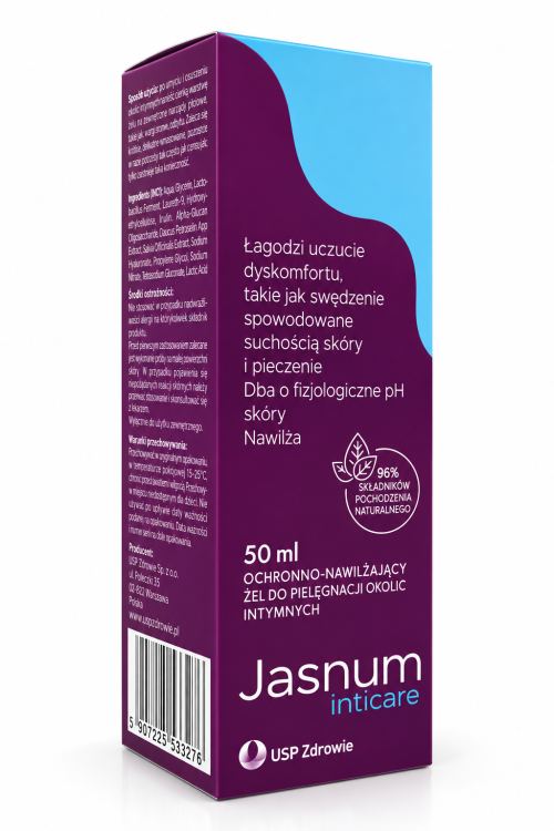 JASNUM INTICARE żel nawilżający do pielęgnacji okolic intymnych 50ml
