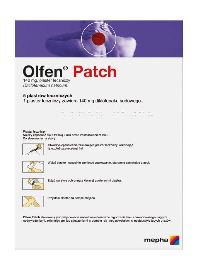 Olfen Patch 140mg x 5 plastrów