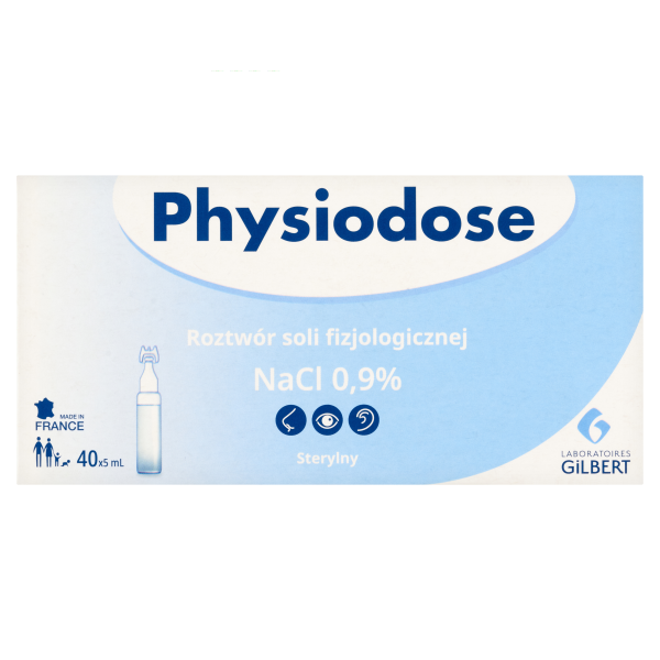 Physiodose roztwór soli fizjologicznej NaCl 0,9% 40 ampułek x 5 ml