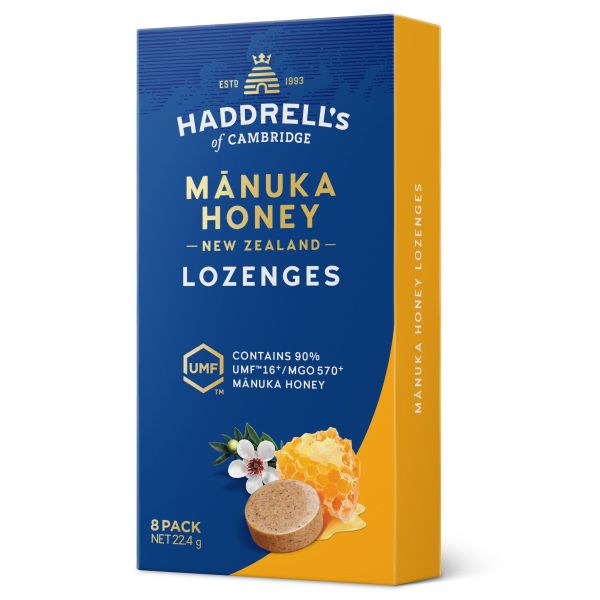 Haddrell's Original Pastylki do ssania z miodem Manuka 22.4g