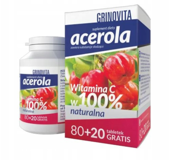 Acerola Grinovita  100 tabletek do ssania