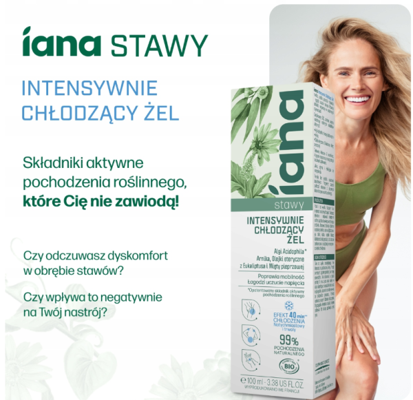 IANA Stawy Intensywnie chłodzący żel 100 ml