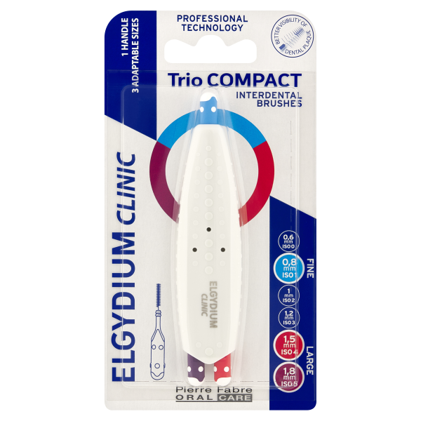 ELGYDIUM Clinic Trio Compact (ISO 1/4/5) szczoteczki międzyzębowe