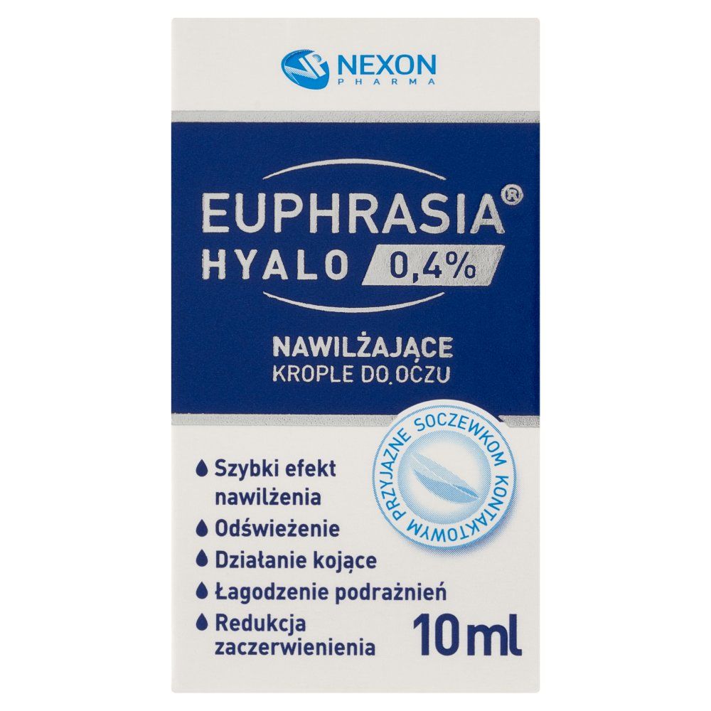 Euphrasia Hyalo 0,4% Nawilżające krople do oczu 10ml