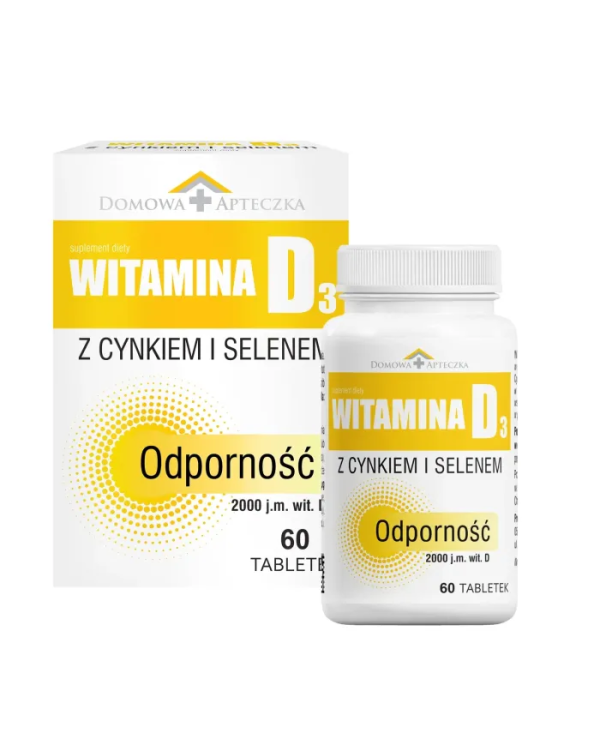 Witamina D3 Z Cynkiem i Selenem  60 tabletek