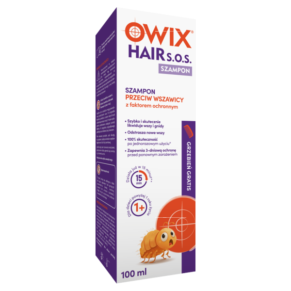 Owix Hair S.O.S. Szampon przeciw wszawicy z faktorem ochronnym 100 ml