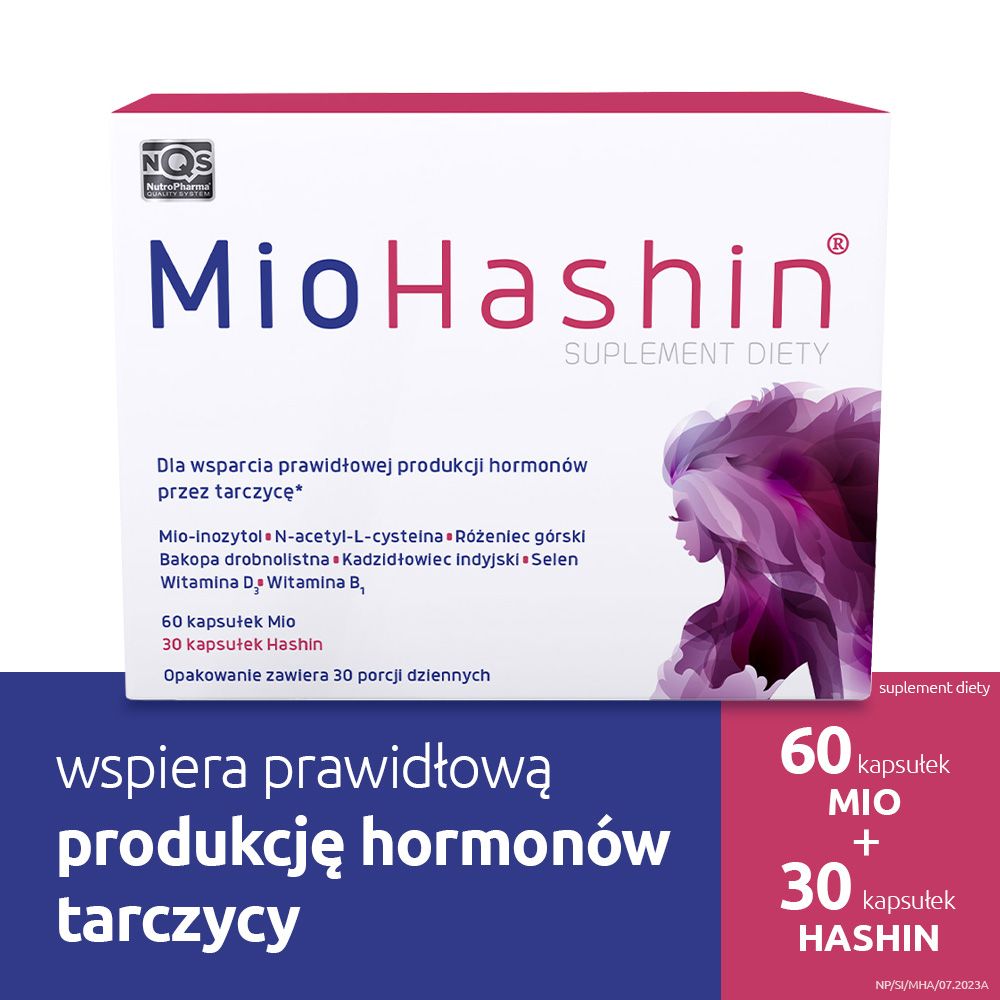 MioHashin na tarczycę  (30 kapsułek + 60 kapsułek)