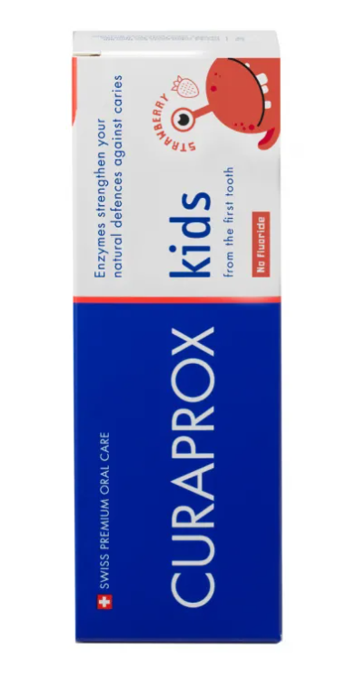 CURAPROX KIDS Pasta bez fluoru dla dzieci 0+ TRUSKAWKA 60ml