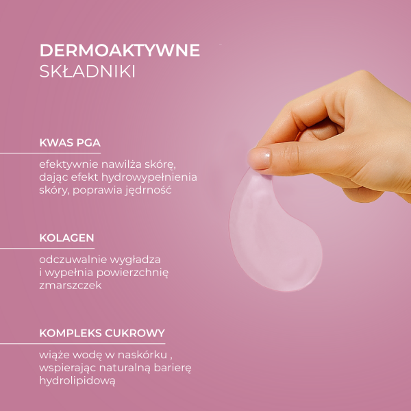 L'biotica PGA Hydro Fusion Hydrożelowe płatki pod oczy z kolagenem 2 szt.