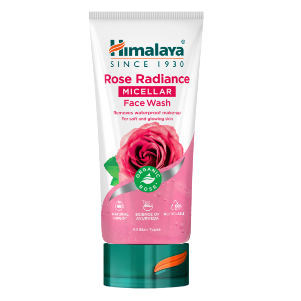 Himalaya Rose Rozświetlający micelarny żel do mycia twarzy z Organiczną Różą Damasceńską 150ml