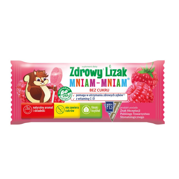 Zdrowy Lizak Mniam-Mniam Malina 1szt.