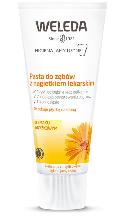WELEDA Pasta do zębów z nagietkiem lekarskim bez fluoru 75 ml