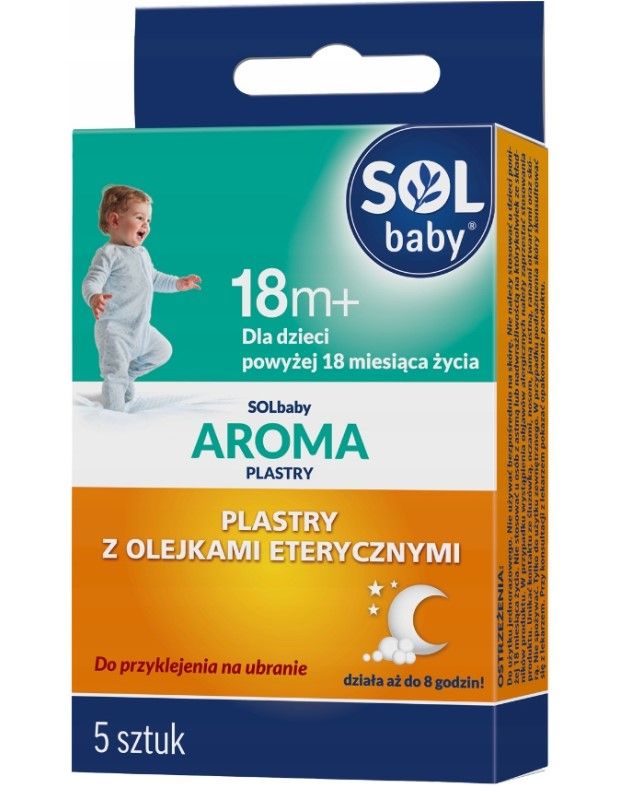 SolbabyAroma Plasterki z olejkami eterycznymi 5 sztuk