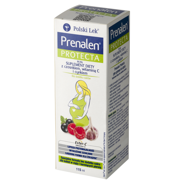 Prenalen Protecta, płyn z czosnkiem witaminą C i cynkiem 115 ml
