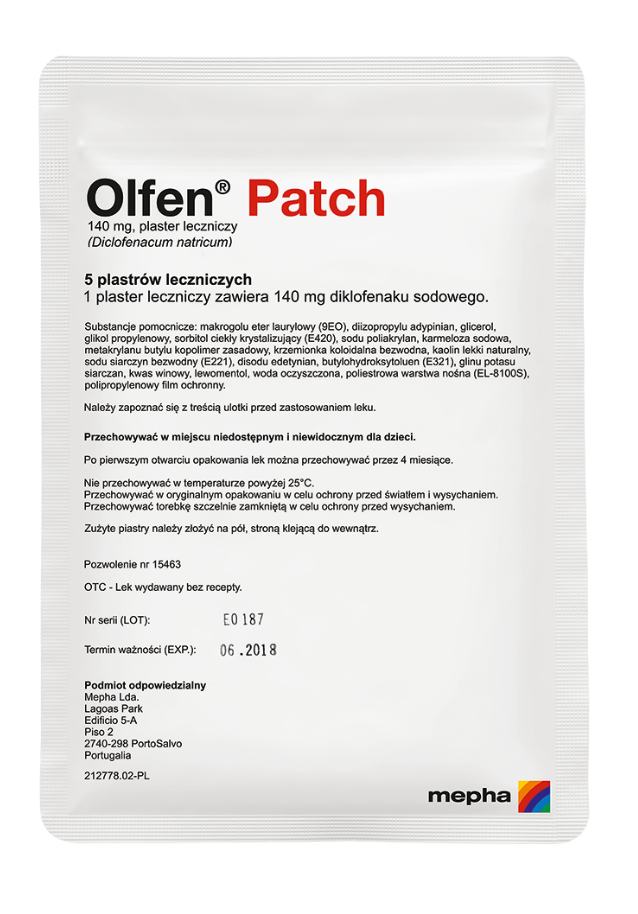Olfen Patch 140mg x 5 plastrów