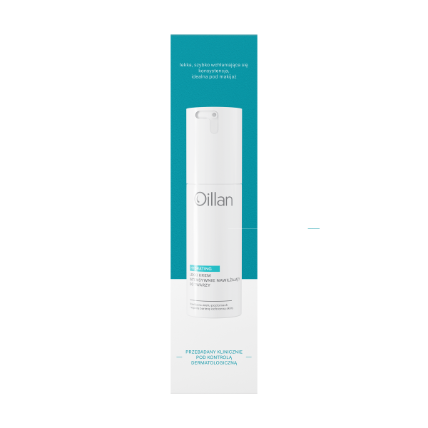 Oillan Hydrating Lekki krem nawilżający do twarzy dla skóry suchej wrażliwej i odwodnionej 50 ml