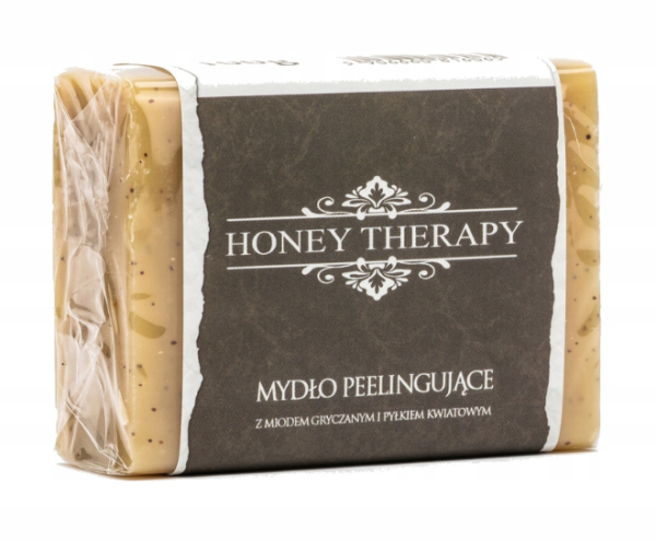HONEY THERAPY Mydło peelingujące z midem gryczanym i pyłkiem kawiatowym 100 g