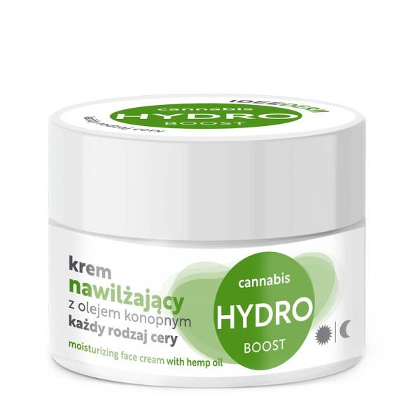Idee Derm Nawilżający Krem z olejem konopnym do każdego rodzaju cery 50 ml