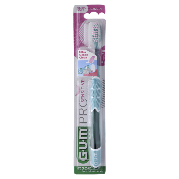 GUM PRO SENSITIVE 510 Szczoteczka do zębów  wrażliwych  z kompaktową główką 1 sztuka