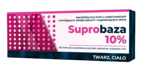 Suprobaza 10% krem mocznik alantoina witamina A+E 30 g