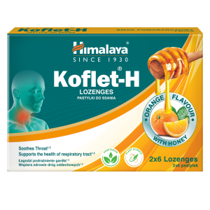 HIMALAYA Koflet-H Pomarańcza 12 pastylek