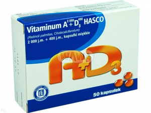 Vitamina A 2000+D3 400 HASCO x 50 kaps.
