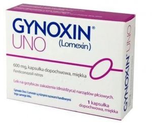 Gynoxin Uno (Lomexin) 600mg 1kapsułka dopochwowa PHARMAPOINT