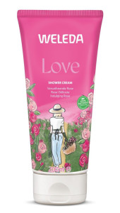 WELEDA Love kremowy płyn pod prysznic z różą demasceńską 200ml