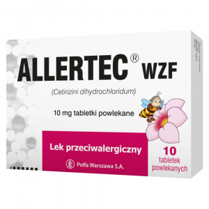 Allertec WZF na alergię 10 tabl.powl.