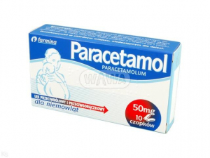 Paracetamol 50mg x 10 czopków