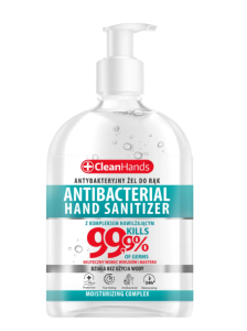 CleanHands antybakteryjny żel do rąk 99,9% – 500 ml