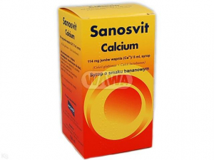 Calcium syrop bananowy SANOSVIT 150ml