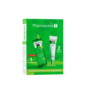 Pharmaceris T zestaw Przejmij kontrolę nad trądzikiem żel + krem
