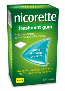 Nicorette Freshmint Guma 4mg x 105