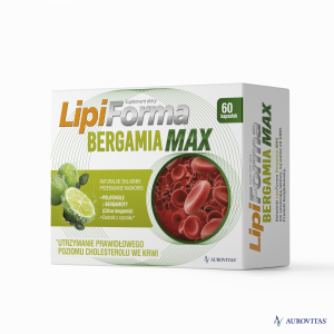 Lipiforma Bergamia Max na utrzymanie prawidłowego poziomu cholesterolu 60 kapsułek