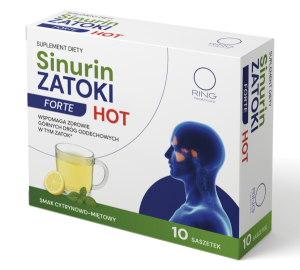 Ring Sinurin Zatoki Hot smak cytrynowo-miętowy 10 saszetek