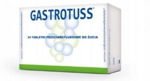 Gastrotuss na refluks i zgagę tabletki do żucia 24 tabl.