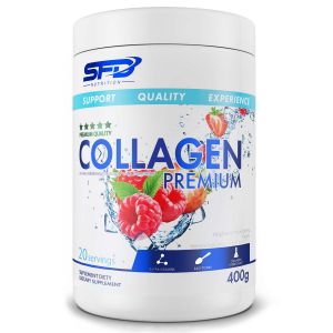 SFD Collagen Premium 400g Raspberry-Strawberry, Boswellia, kolagen, truskawkowo-malinowy